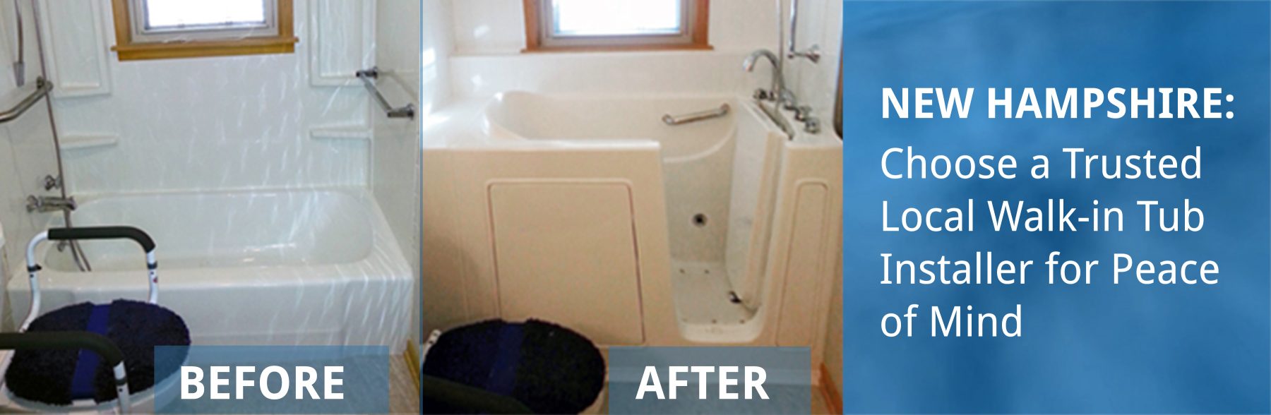 New Hampshire Walk-in Tubs and Showers