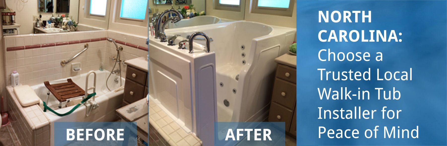 North Carolina Walk-in Tubs and Showers