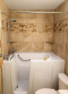 Walk-in Tub with Shower